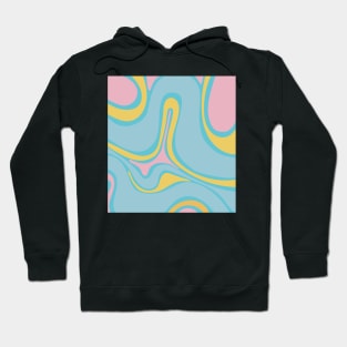 Retro Swirl - Pink, Yellow, Blue Hoodie